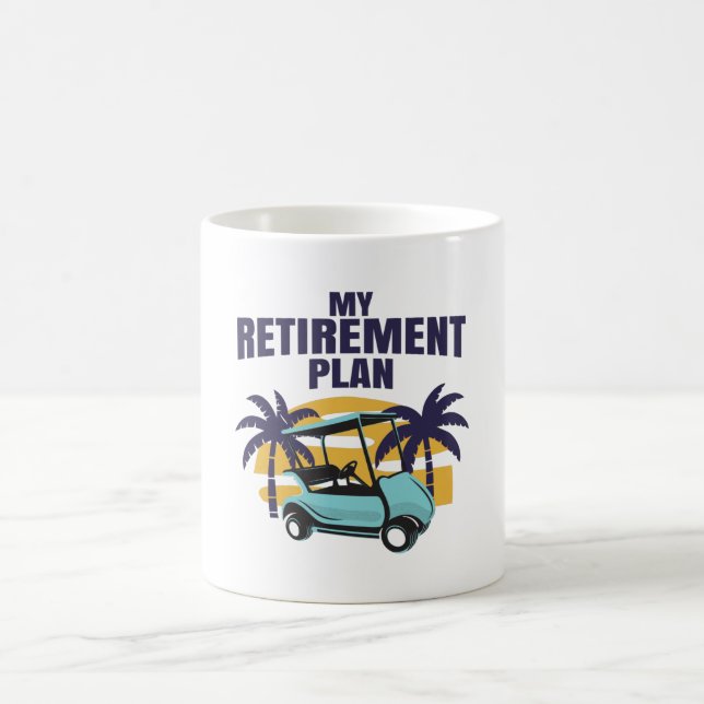 Mug Mon plan de retraite de golf (Centre)
