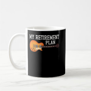 Mug Mon plan de retraite Guitariste Joueur de guitare