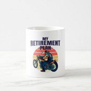 Mug Mon plan de retraite moto