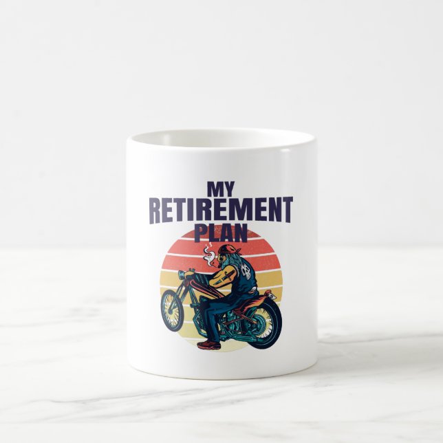 Mug Mon plan de retraite moto (Centre)