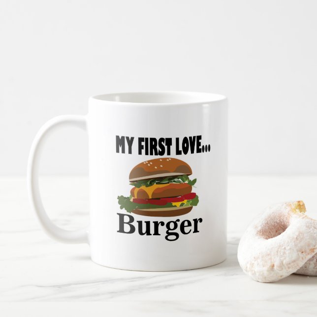 Mug Mon premier amour Burger  (Avec donut)