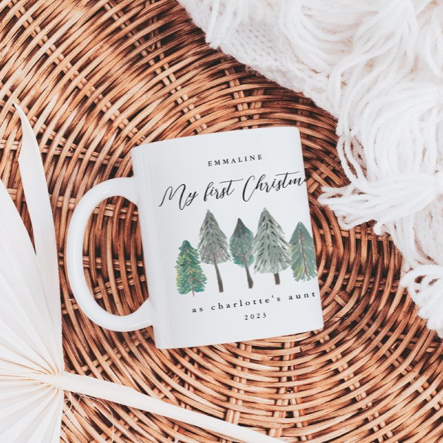 Mug Mon premier Noël en photo de tante (Créateur téléchargé)