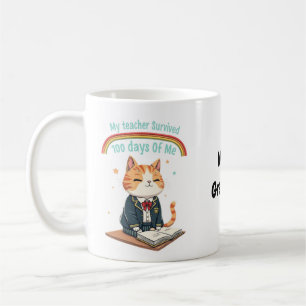 Mug Mon professeur a survécu 100 jours avec moi