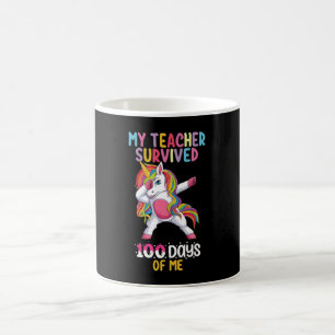 Mug Mon professeur a survécu 100 jours de moi licorne 