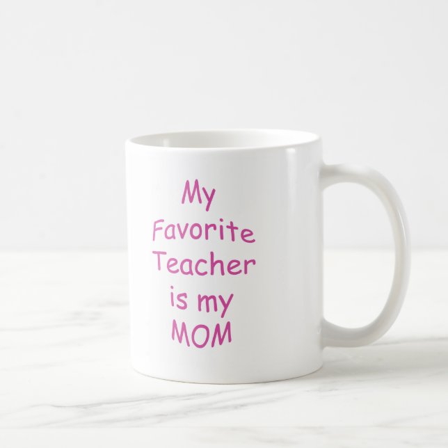 Mug Mon professeur préféré est ma maman (Droite)