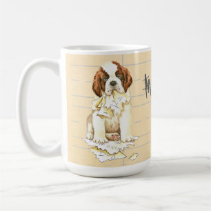 Mug Mon Saint Bernard m'a mangé mes devoirs