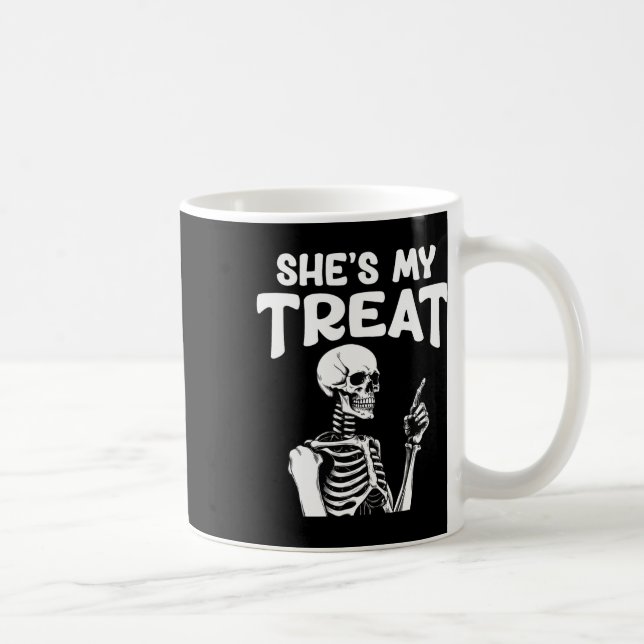 Mug Mon Squelette Traite Correspondant Halloween Costu (Droite)