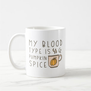 Mug Mon Type De Sang Est Épice Citrouille