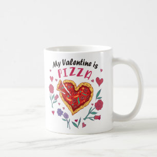 Mug Mon Valentin est une invitation à la pizza