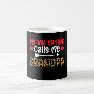 Mug Mon Valentin m'appelle Grand-père Léopard Buffle