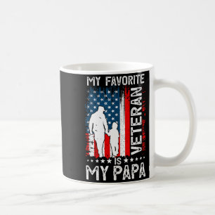 Mug Mon vétéran préféré est mon papa grand-père merci 