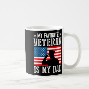 Mug Mon vétéran préféré est mon père Fête des vétérans
