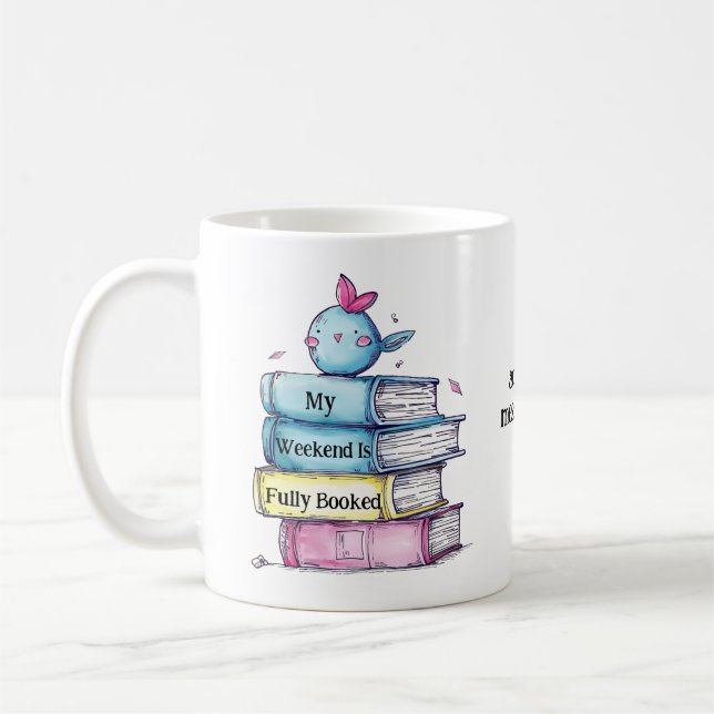 Mug Mon week-end est entièrement réservé  | Amoureux d (Gauche)