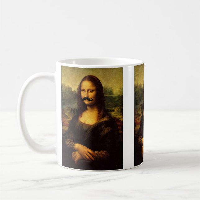Mug Mona Lisa Avec Moustache (Gauche)