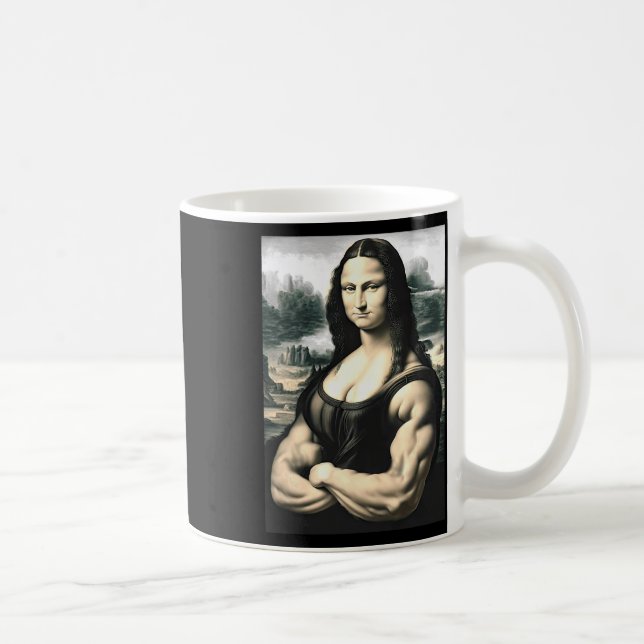 Mug Mona Lisa Bodybuilding Parodie Leonardo Da Vinci M (Droite)