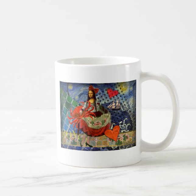 Mug Mona Lisa Fun Zodiac Whimsical (Droite)