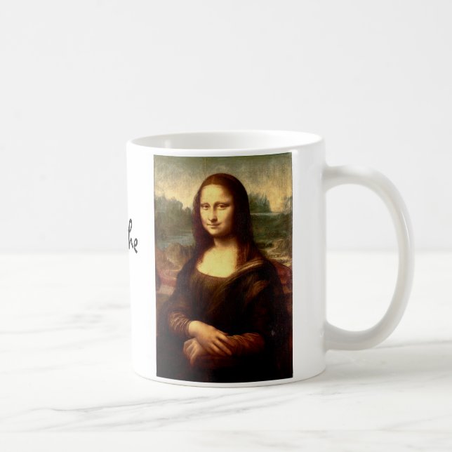 Mug Mona Lisa - La Dame avec le sourire mystique (Droite)