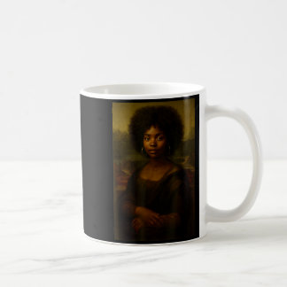 Mug Mona Lisa noire Afro Américaine Africaine Américai