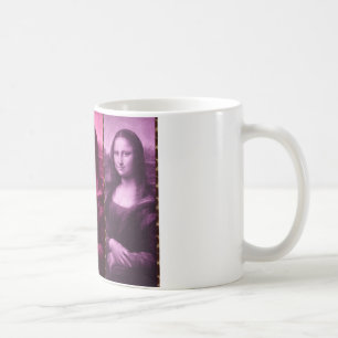 Mug Mona Lisa Poster de animal rose rose violet