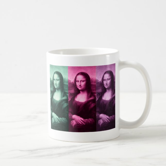 Mug Mona Lisa Rose vert violet (Droite)