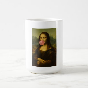 Mug Mona Lisa soufflant de bulle rose