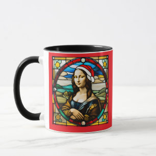 Mug Mona Lisa Vitrail de Noël