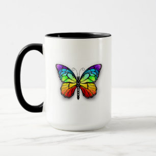 Mug Monarque papillon arc-en-ciel