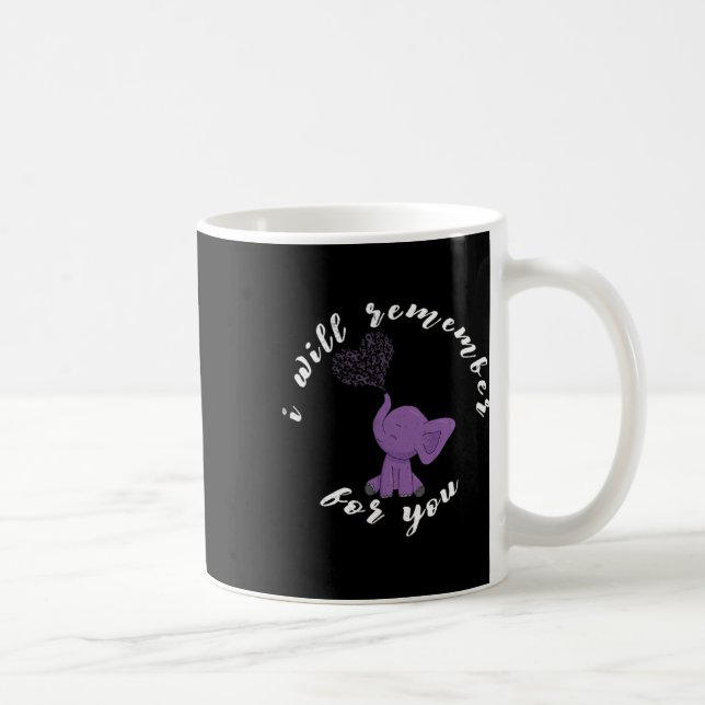 Mug Monat I End Purple Bow Elephant 1 (Droite)