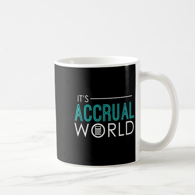 Mug Monde de la comptabilité d'exercice drôle &amp; co (Droite)