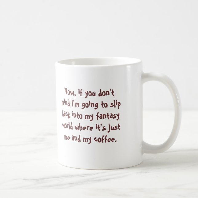 Mug Monde imaginaire de café - customisé (Droite)