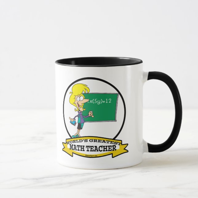 MUG MONDE LA PLUS GRANDE MATHÉCAIRE ENSEIGNANTE DESSIN (Droite)