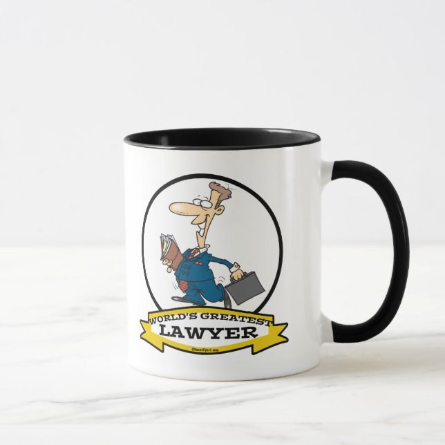 MUG MONDE LE PLUS GRAND AVOCAT II CARTOON HOMME (Droite)