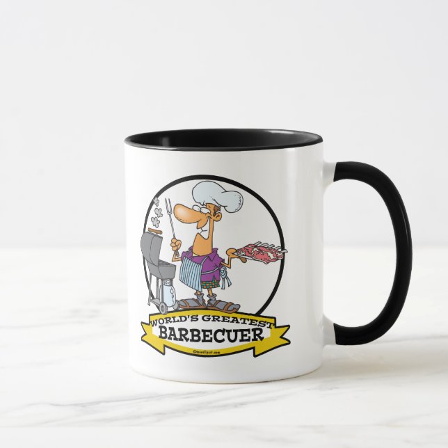 MUG MONDE LE PLUS GRAND BARBECUER HOMME CARTOON (Droite)