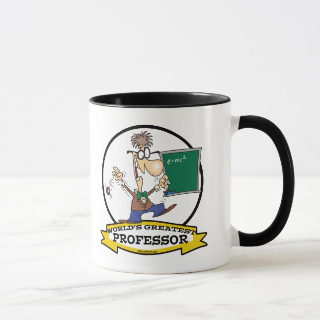 MUG MONDE LE PLUS GRAND PROFESSEUR HOMME CARTOON (Droite)