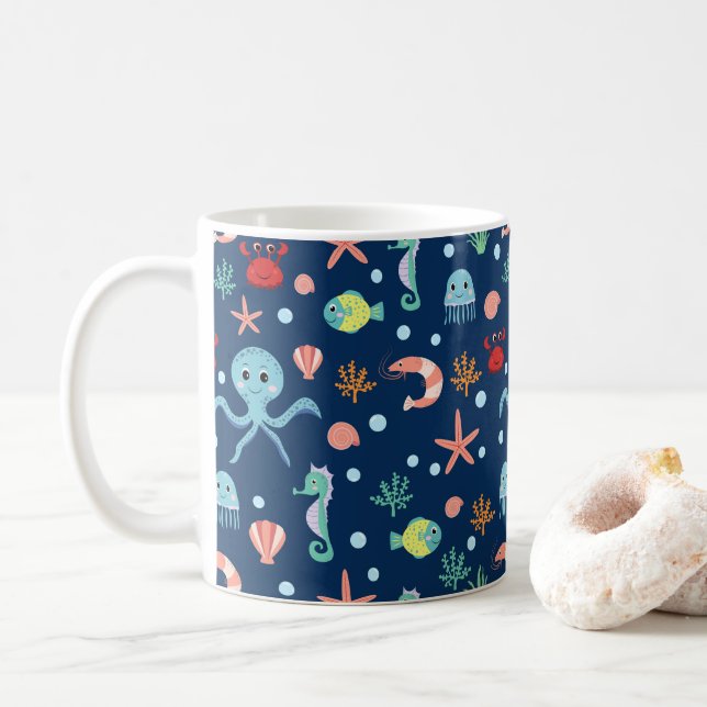 Mug Monde marin (Avec donut)