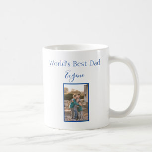 Mug Monde Meilleur cadre photo papa personnalisable