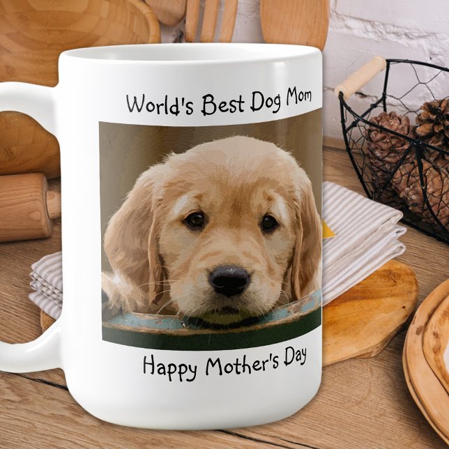 Mug Monde Meilleur Chien Maman - Fête des Mères - Turq (Créateur téléchargé)
