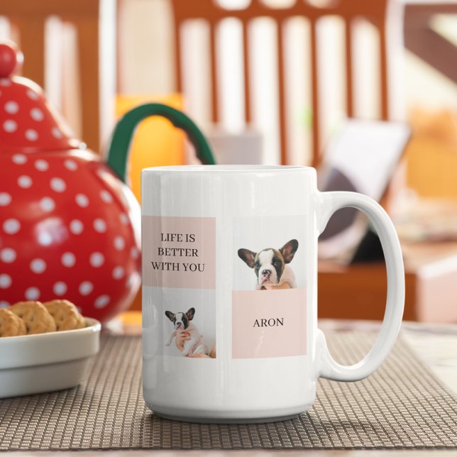 Mug Monde Meilleur chien maman | Photo Collage | Paste (Créateur téléchargé)
