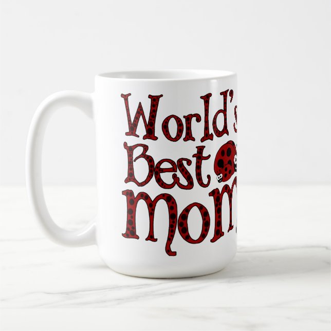 Mug Monde meilleur maman Ladybugs (Gauche)