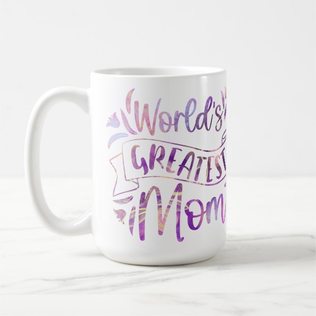 Mug Monde Meilleure maman (Gauche)