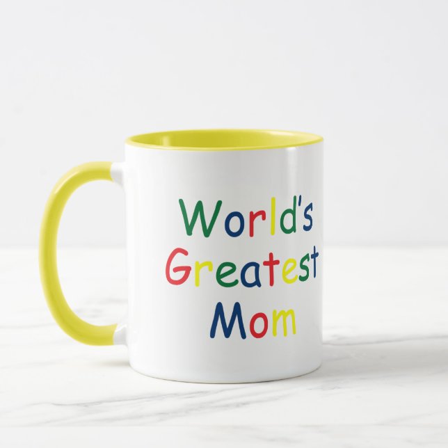 Mug Monde Meilleure maman (Gauche)