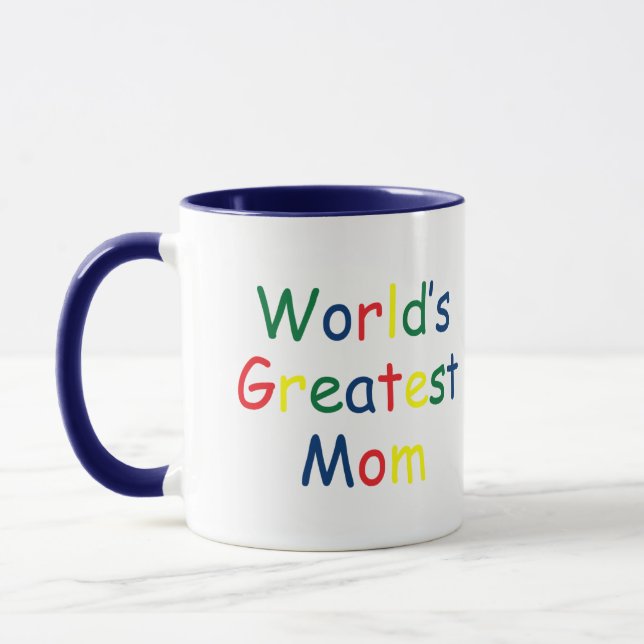 Mug Monde Meilleure maman (Gauche)