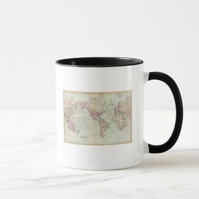 Mug Monde, projection de Mercator (Droite)