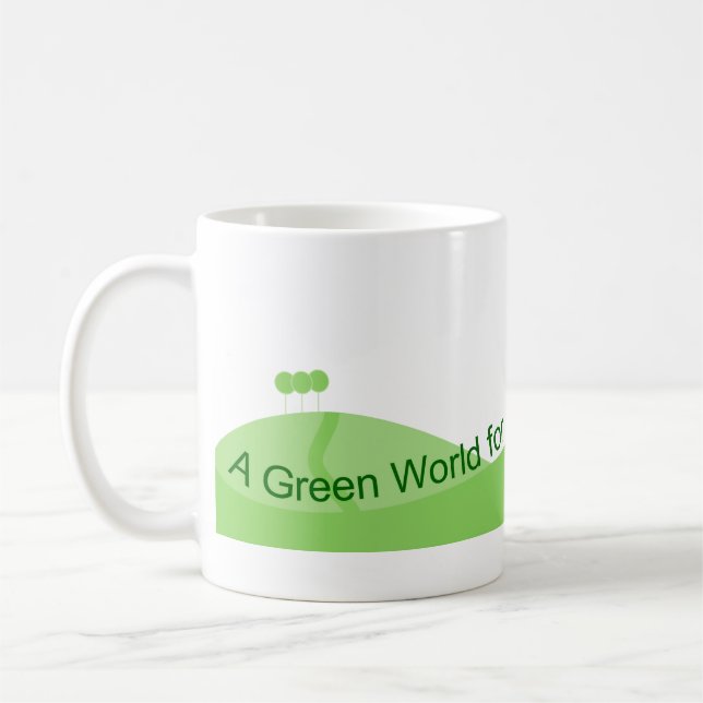Mug Monde vert (Gauche)