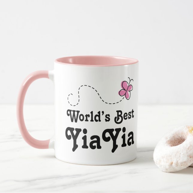 Mug Mondes Best YiaYia Grandma (Avec donut)