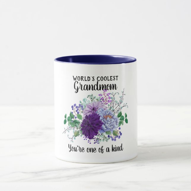 Mug Mondes les plus frais GRANDMOM - Une des fleurs de (Centre)