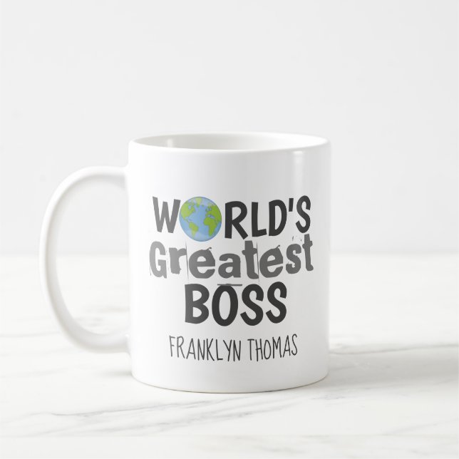 Mug Mondes modernes plus grand patron personnalisé (Gauche)