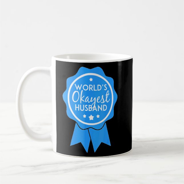 Mug Mondes Okayest Mari Ribbon Hubby Blue (Gauche)