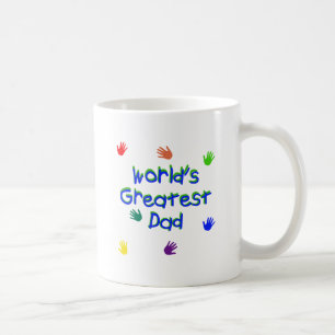 Mug Mondes plus grandes poignées papa blanc