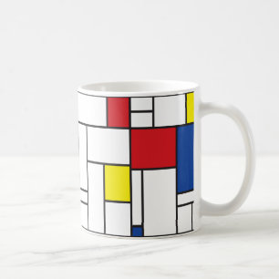 Mug Mondrial Minimaliste Géométrique De Stijl Art Mode
